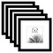 Americanflat Picture Frame Set with Mat - Set of 5 - Photo Frame Set of Five for Wall Display - Plexiglass Cover - Hanging Hardware